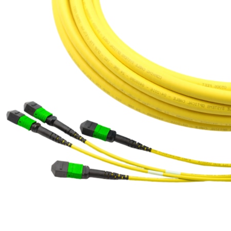High fiber count MPO/MTP trunk cable assembly